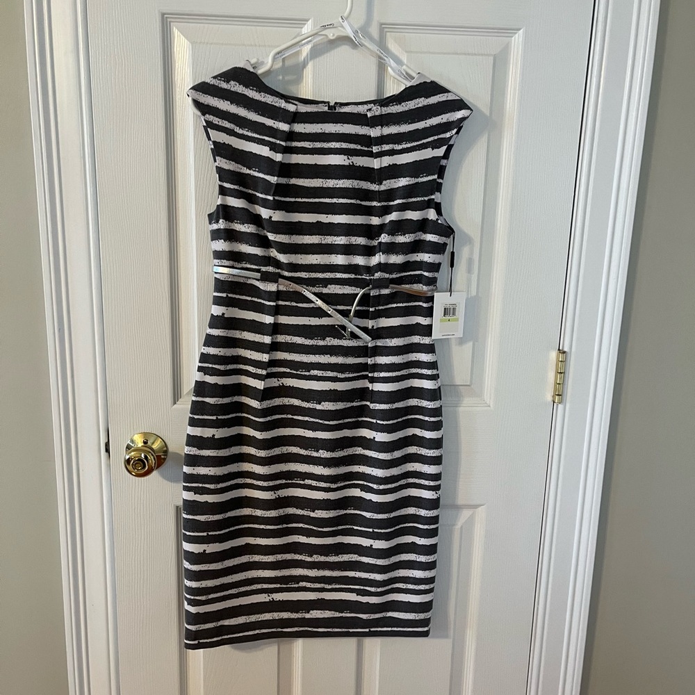 Gray & white summer dress